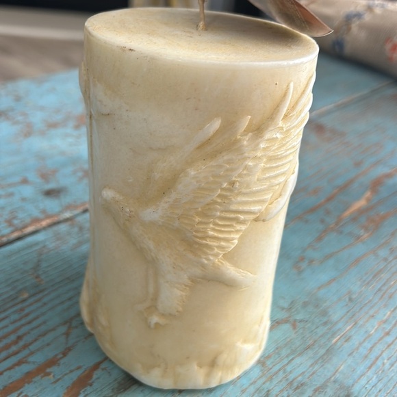Animal Spirits Eagle 3D Handcrafted Pillar Candle Unburned VTG Lava Candle - Picture 3 of 7